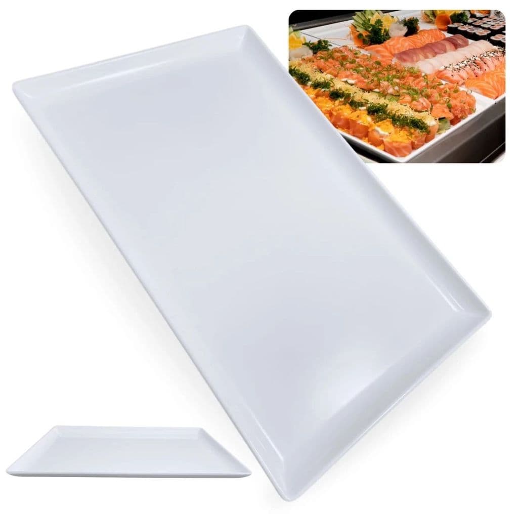 Travessa 35 Cm Prato em Melamina para Buffet Sushi Comida Japonesa