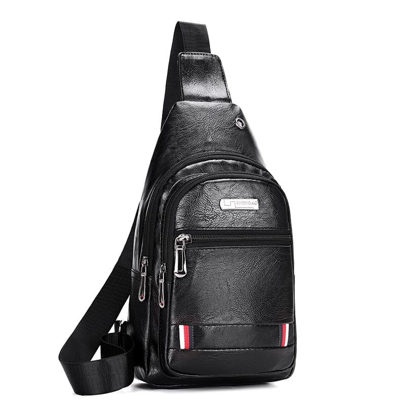 2025 Novo Estilo Moda Novo Estilo Bolsa de Peito Masculina Bolsa Mensageiro Bolsa de Ombro de Couro Macio Bolsa Mensagei