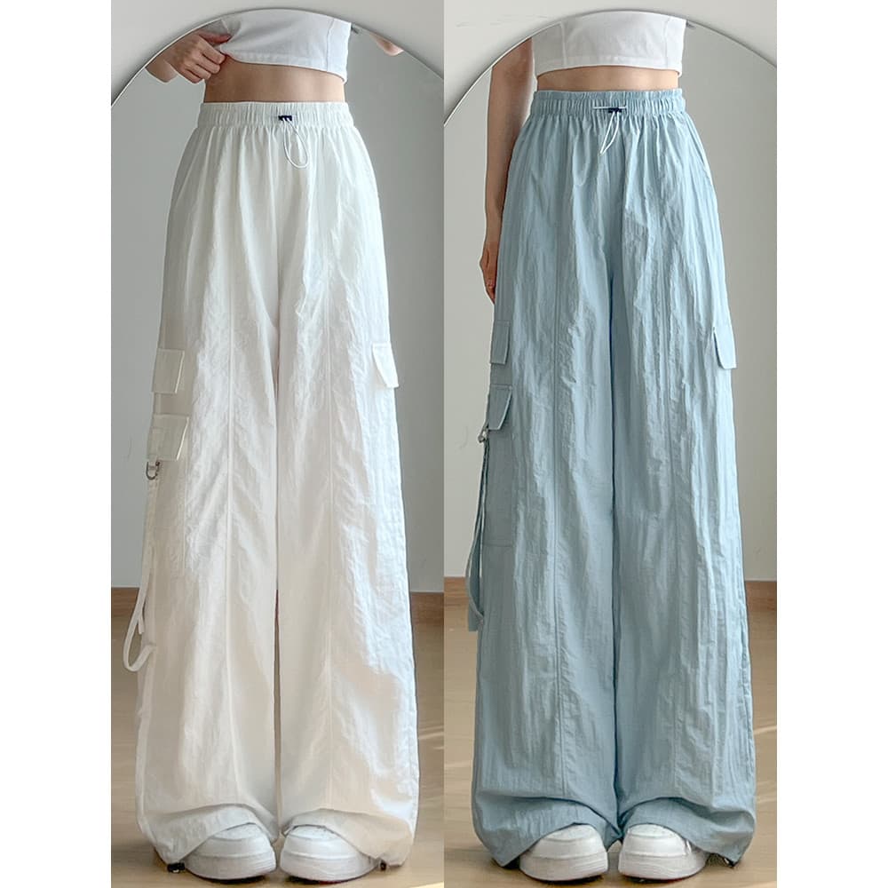 Americano Retro macacão feminino verão 2025 novo estilo cintura alta solta Drape montanha escalada de secagem rápida em