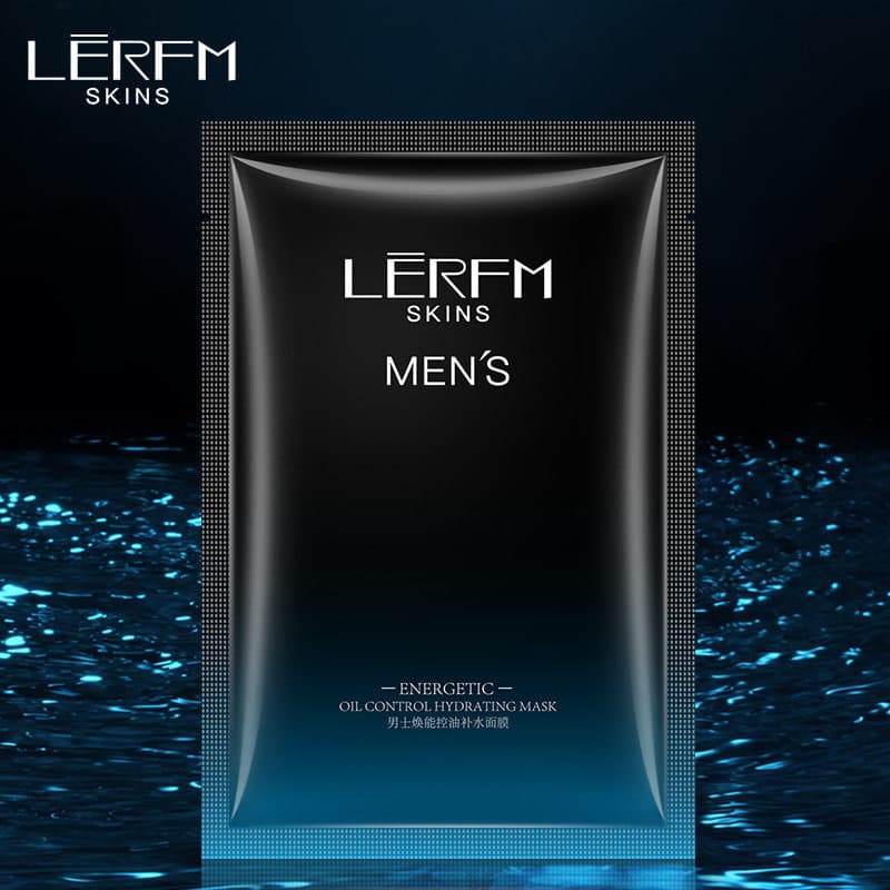 Lannifangke Máscara Hidratante Masculina com Controle de Óleo de Rocha Vulcânica Hidratante Refrescante Pele Adstringent