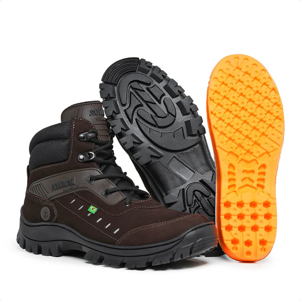 Bota Coturno Adventure Masculina Militar Tática Casual Resistente Couro Legítimo 730