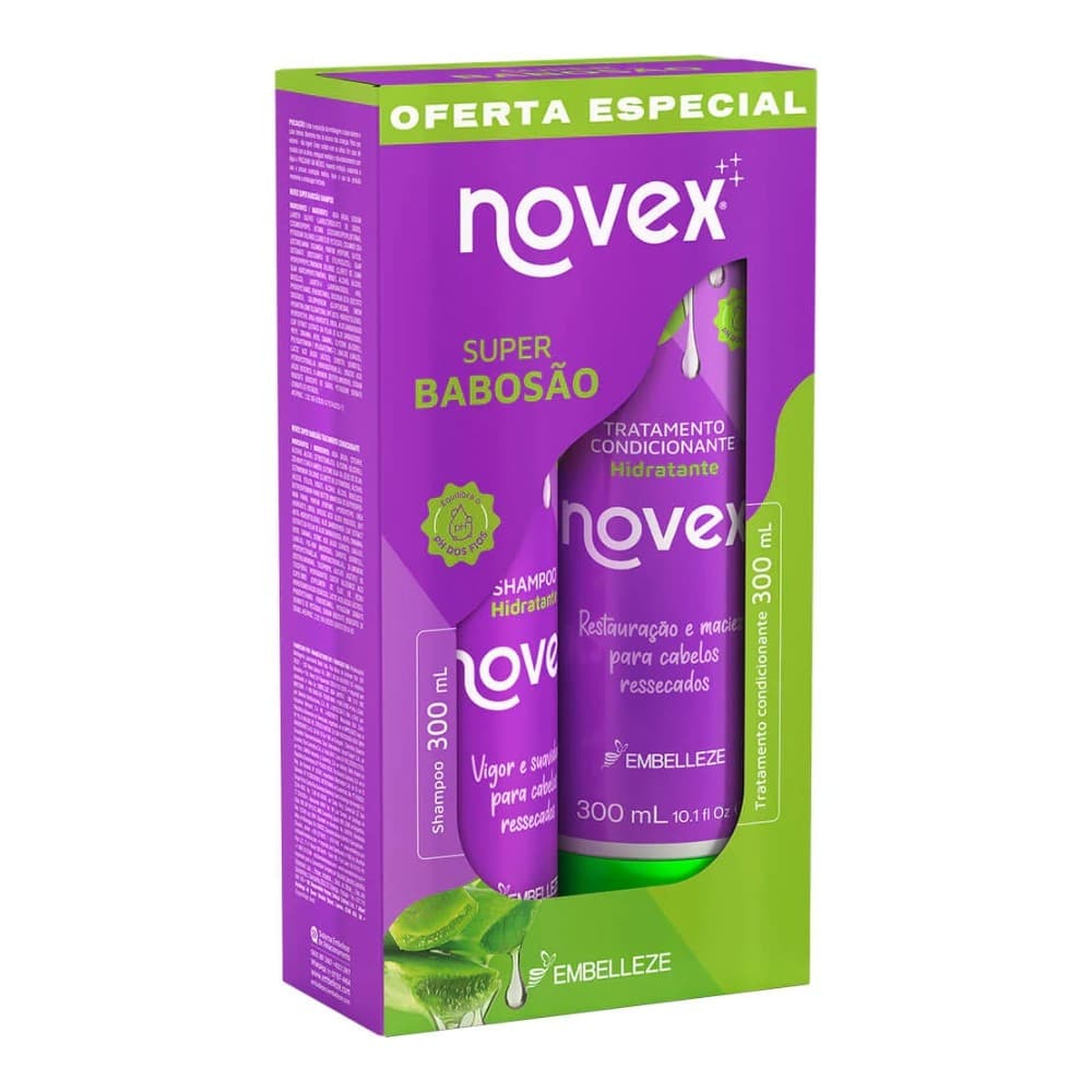 Shampoo e Condicionador Novex Super Babosão