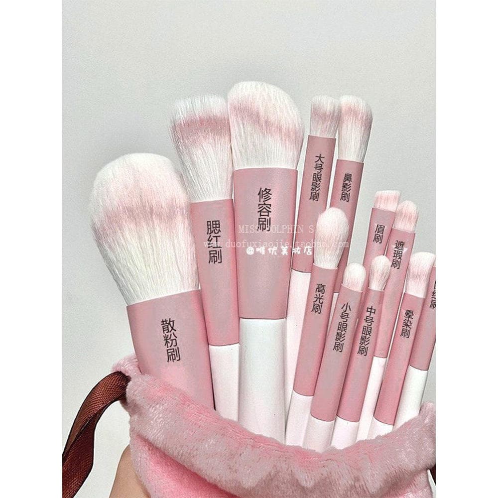 Iniciante Morandi céu claro pincel de maquiagem conjunto completo Cangzhou olho feminino cabelo macio rosa barato sombra