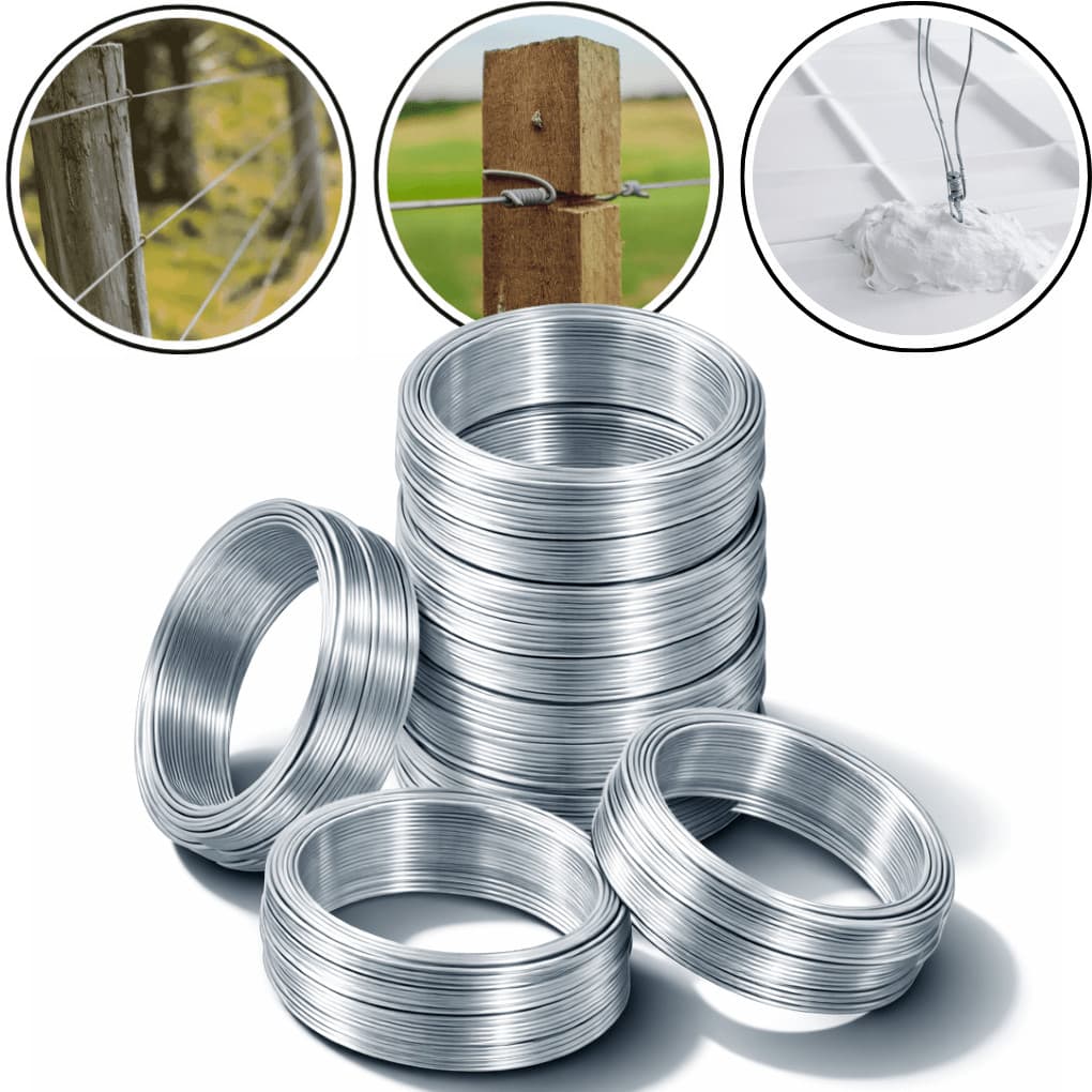 Kit 7 Arames Galvanizado 18 BWG 7kg 735m 7 Rolos