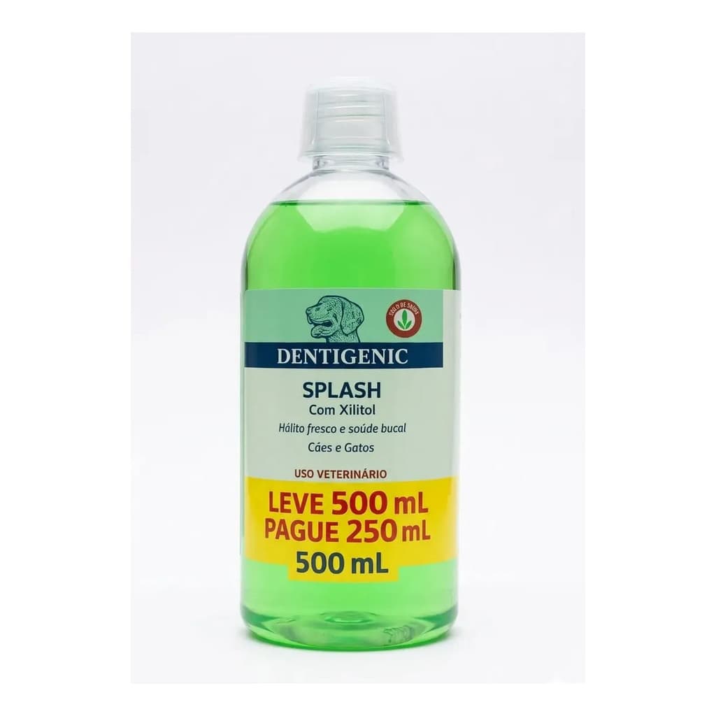 Dentigenic Splash Xilitol Cães Gatos 250ml+250ml