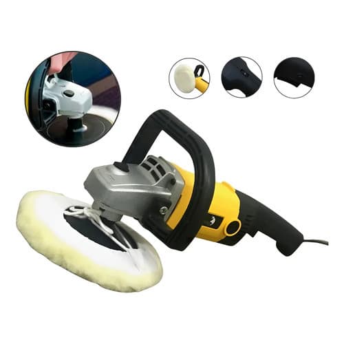 Politriz Automotiva Angular Profissional 7 Pol 1600w Máquina Polimento Polir Importway Iwpoa-1600 Voltagem Amarelo 127v