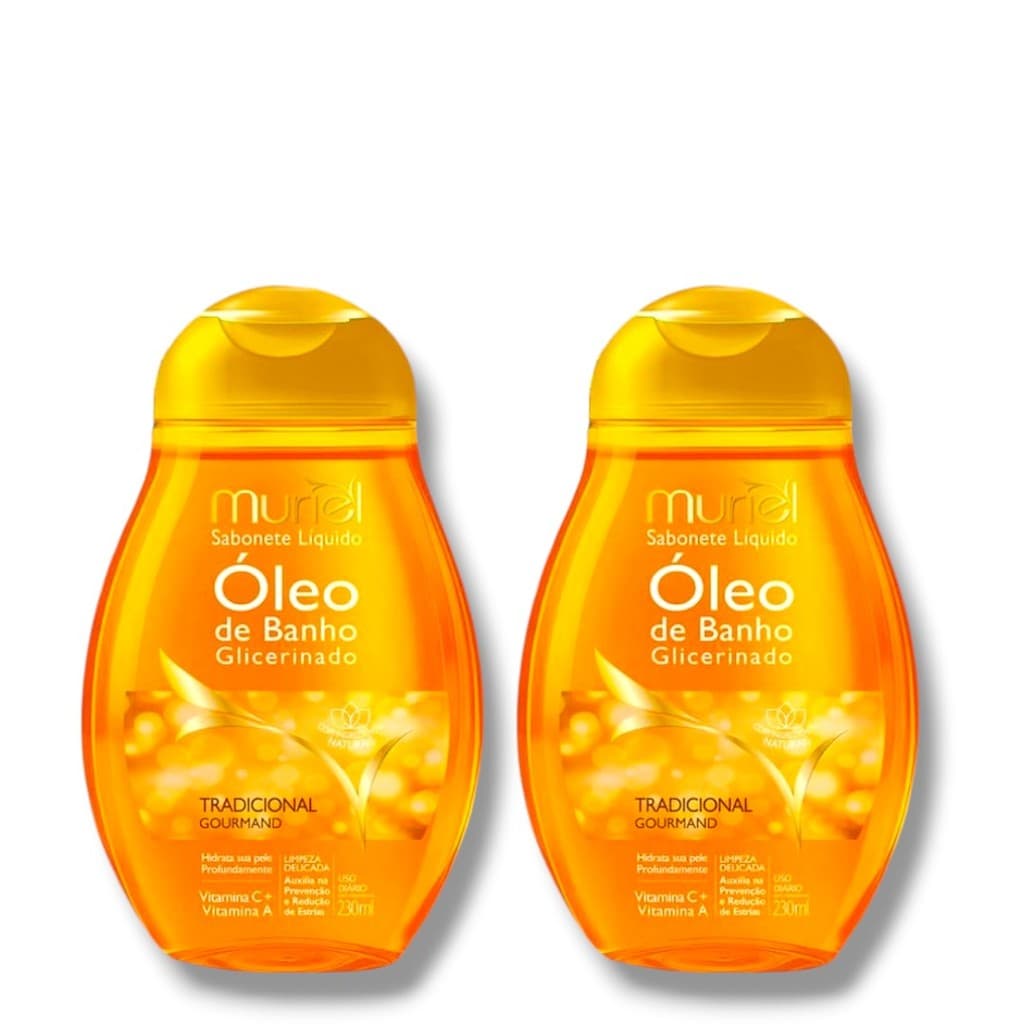 Kit 2 Sabonetes Líquido Óleo de Banho Muriel Tradicional 230 ml