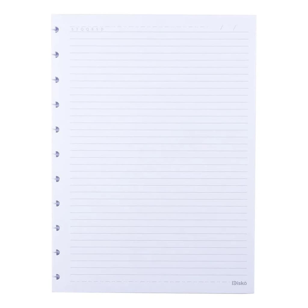 Refil Caderno Disko 50fls 90g Pautadas Grande Reposicionável