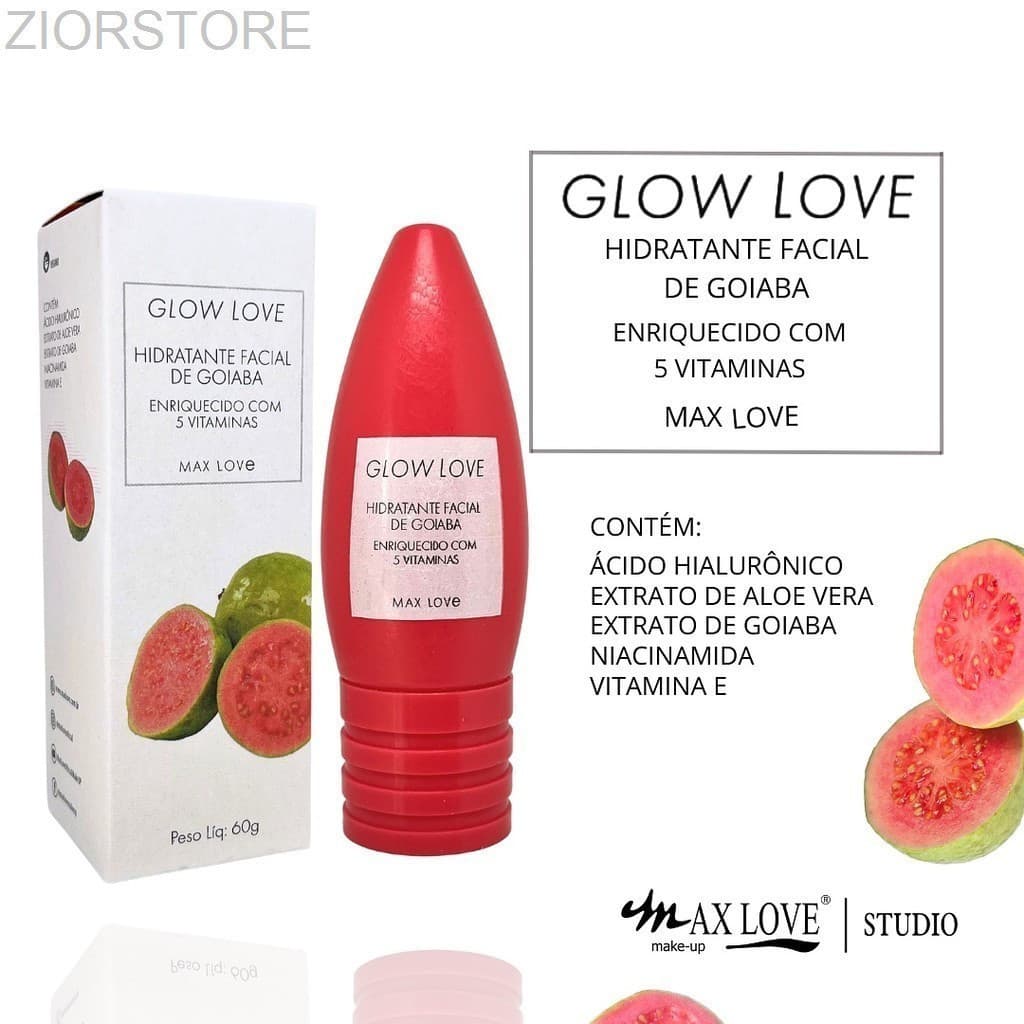 Hidratante Facial Glow Love Goiaba Max Love