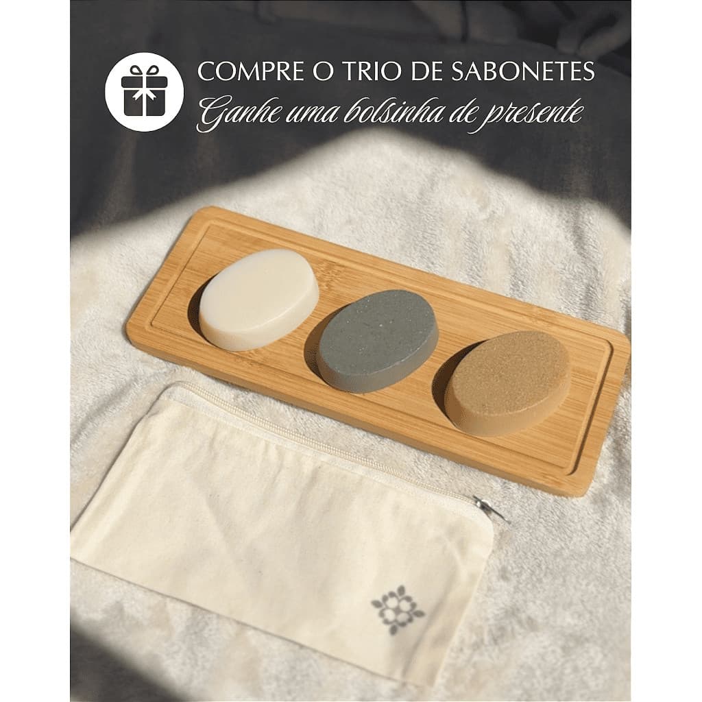 3 SABONETES 60G | PELE SENSÍVEL + ARGILA