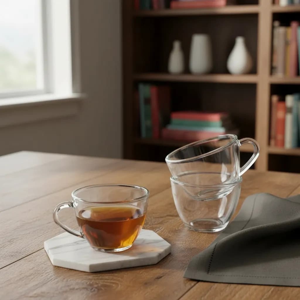 Jogo 3 Canecas De Vidro 250ml Xícara Café Chá Cappuccino Transparente Resistente Jogo De Canecas Mesa Posta Cozinha