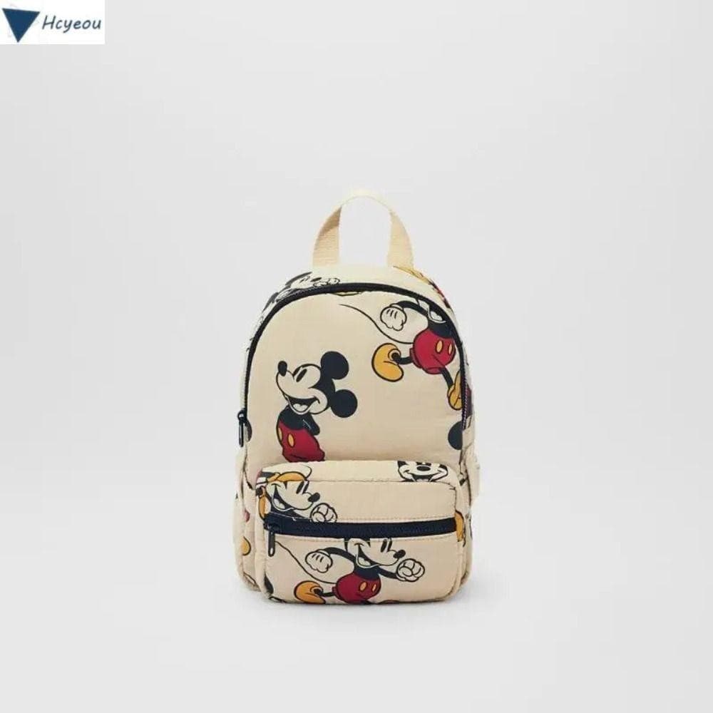 Mochila HCYEOU, Mochila de Jardim de Infância com Estampa de Mickey Removível, Bonita Mochila Escolar Leve com Padrão de