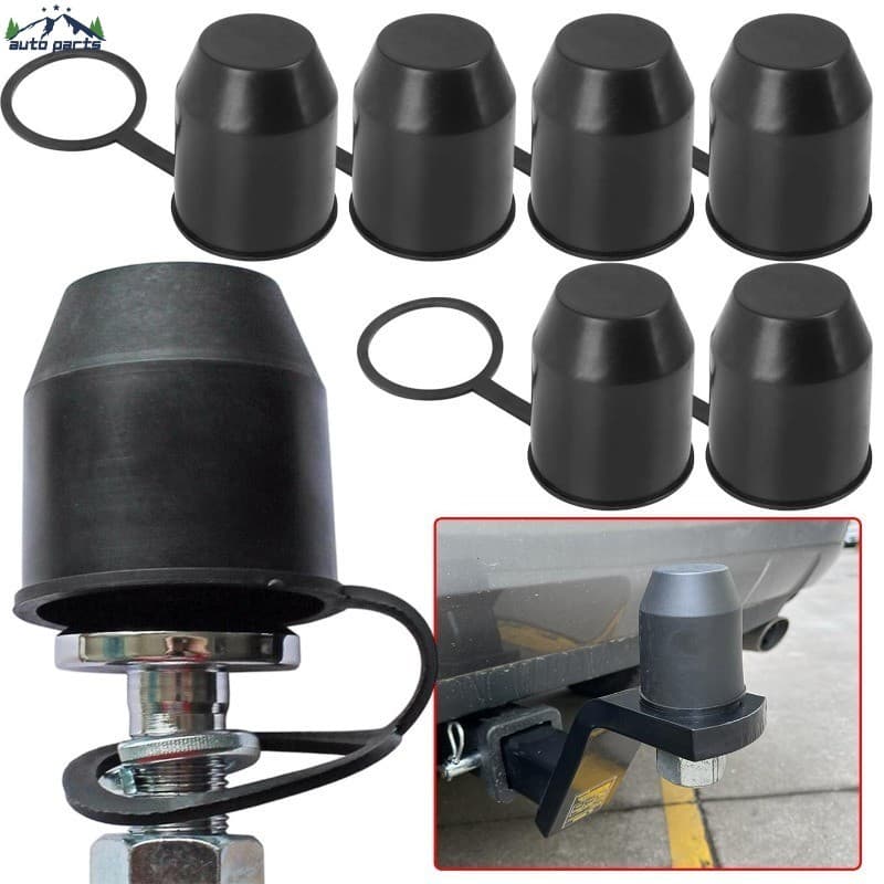 Bola De Engate De Reboque 4-1Pc-Acessórios Para Carro-De Borracha De PVC-Capa Protetora De-Com Anel De Travamento-Antife