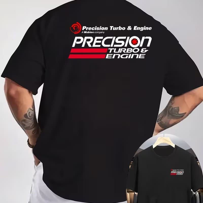 Camiseta Precision Turbo Camisa Blusa Unissex Masculino Feminino 100% Algodão Street Wear Plus Size