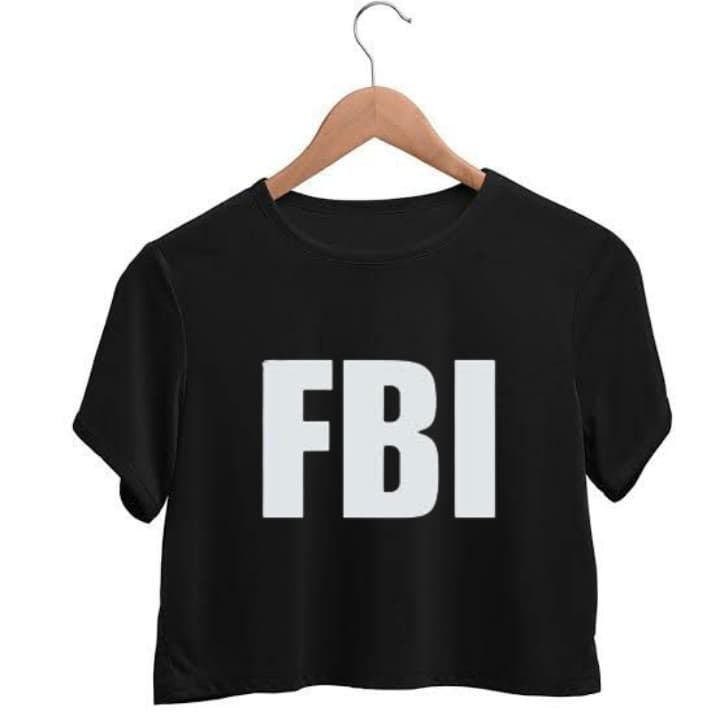 Cropped feminino 100% Algodão FBI Folia Carnaval 2026 Blusa CURTA Camisa Feminina envio imediato