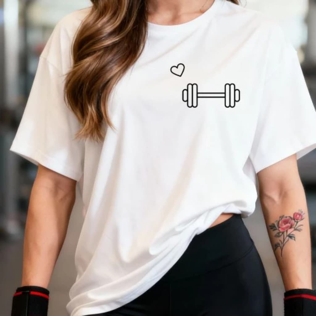 Blusão Tshirt Oversized 100% Algodão Camisetao Feminina Gym Treino Academia Fitness Lazer Passeio Dia Dia