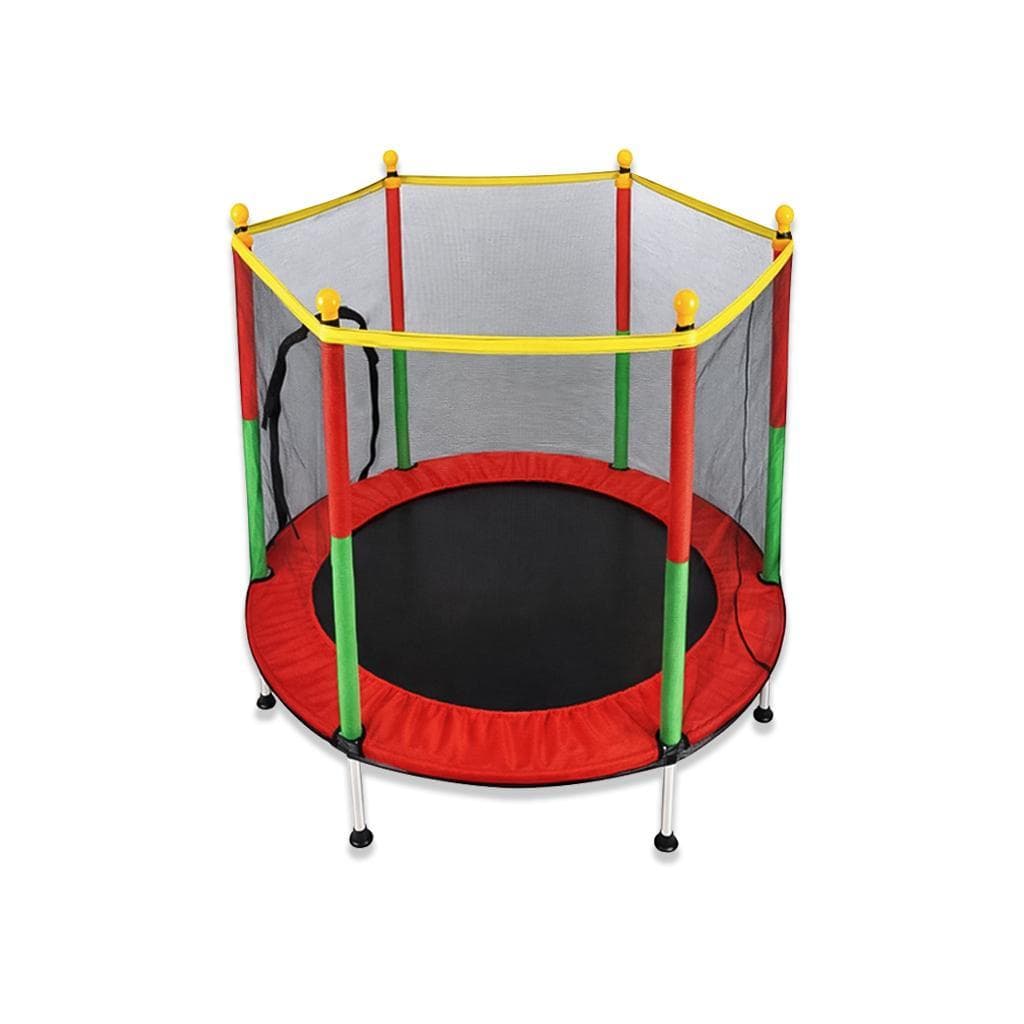 Cama Elástica Infantil Pula Pula 1,40m com Rede de Proteção Zíper Trampolim Mazzilli Redondo Até 100kg
