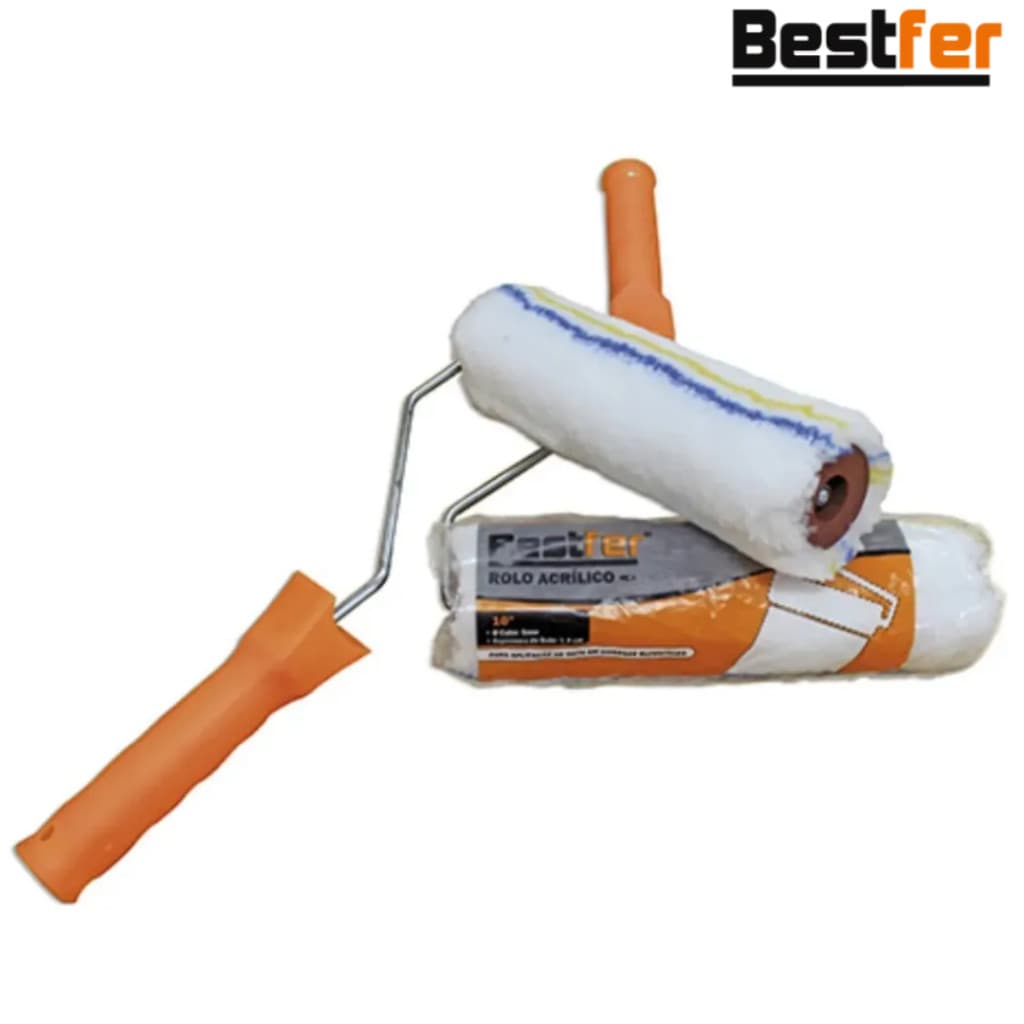 Rolo para pintura de lâ com cabo 21,5cm