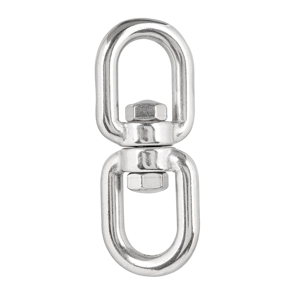 Destorcedor de Cabo Olhal x Olhal em Aço Inox 316 12mm 125mm