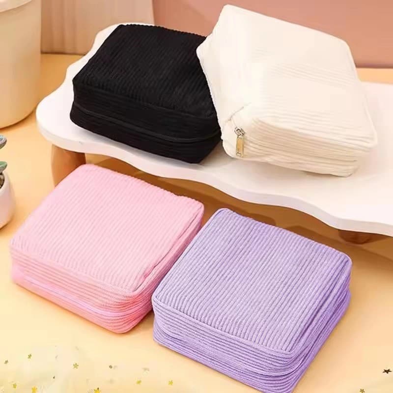 Multiuso Pequeno Quadrado Absorventes Higiênicos Sacos De Armazenamento Bonito Cabos De Dados Cosméticos Batom Bolsa Mul