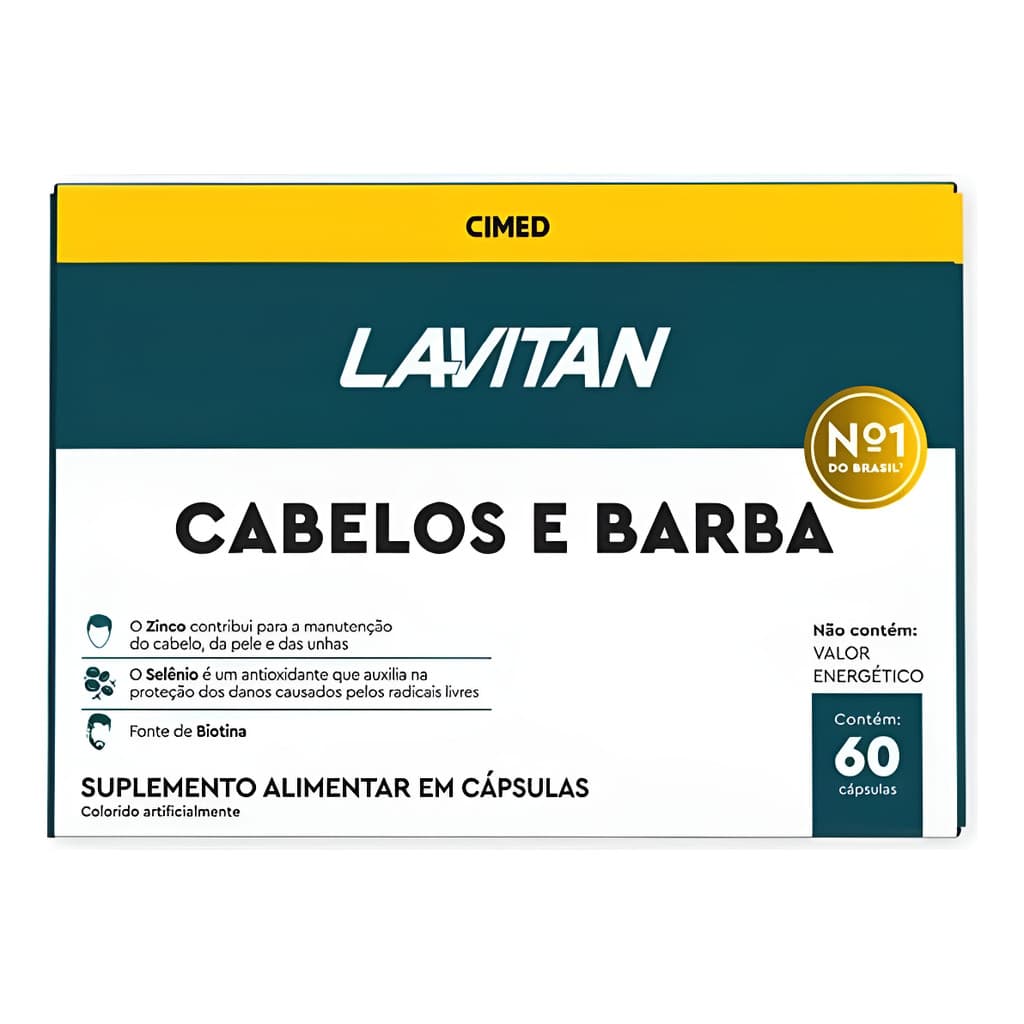 Lavitan Cabelos e Barba Cimed  - 60 Cápsulas