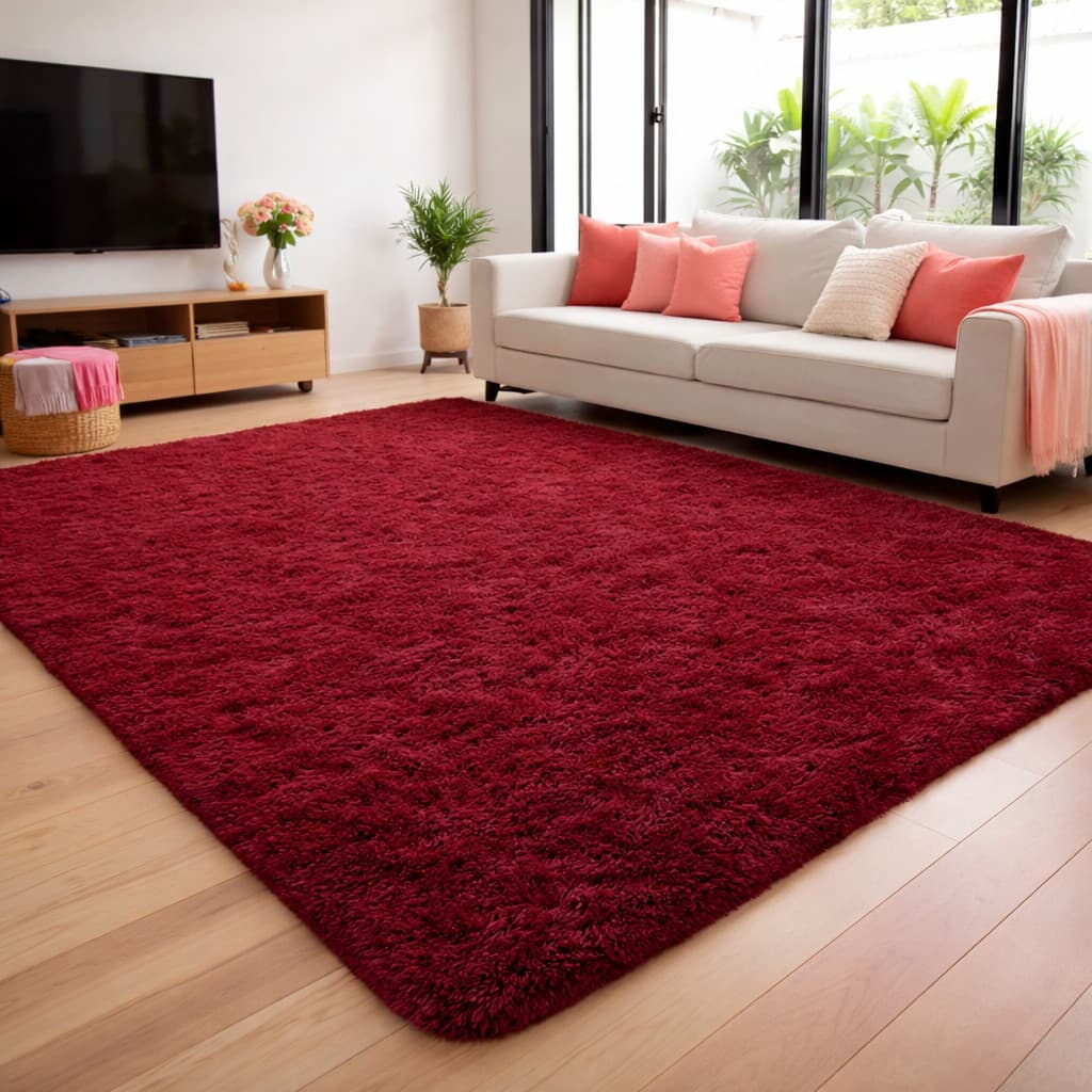 Tapete Peludo Grande 3,00 x 2,00 Felpudo Várias Cores Sala e Quarto