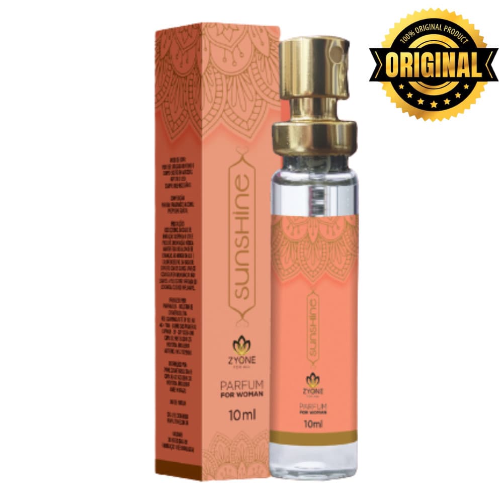 Sunshine Árabe Zyone Cosméticos Feminino Parfum 10ml Alta Fixação Essência Premium