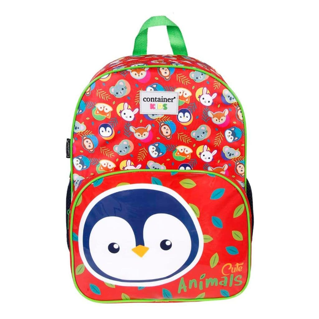 Mochila Costas Pinguim Infantil Escolar Animais Container Kids Dermiwil