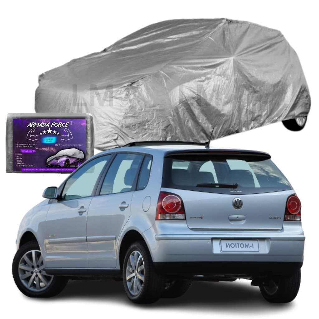Capa Cobrir Carro Volkswagen Polo Hatch 2001 a 2016 Impermeável Forrada