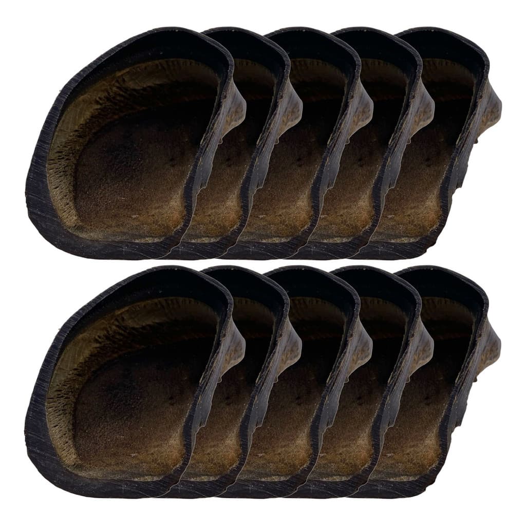 Kit 10 Petiscos Naturais Casco Bovino para Cachorro Mordedor BeefBone