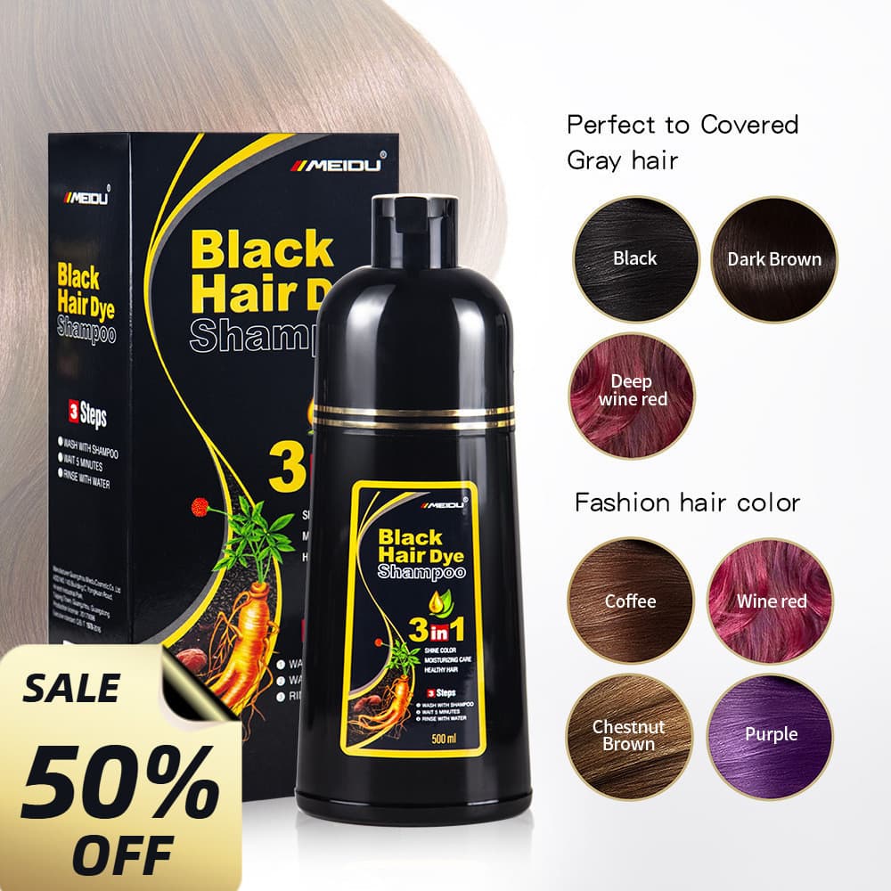 Shampoo E Touca De Tintura De Cabelo , Branca Preta , 500ml