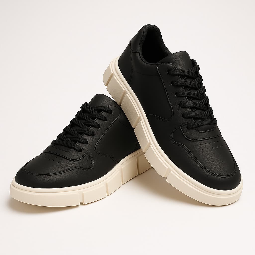 Tênis Masculino Azera Casual Branco Chunky Moderno Solado Alto Estilo Urbano Confortável