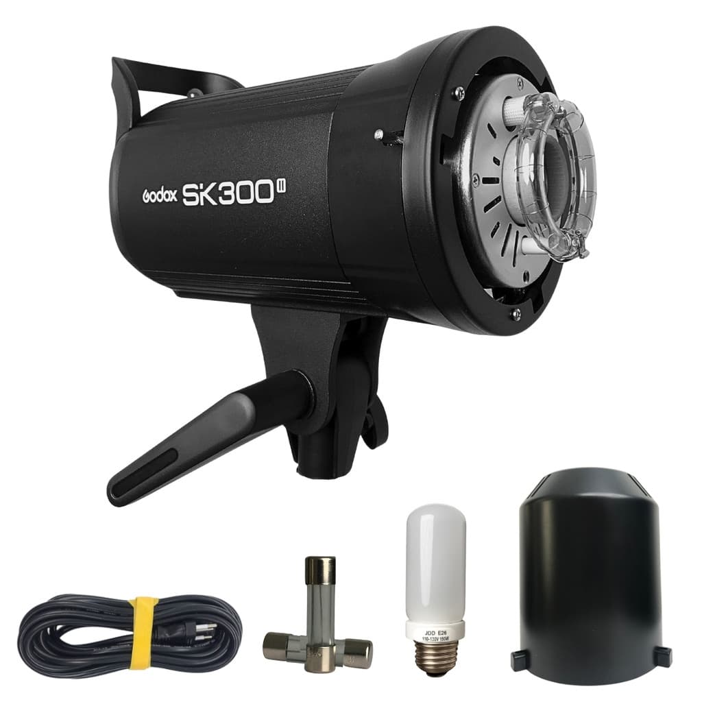 Flash Tocha Godox SK300II 5600K 300W com Montagem Bowens-S