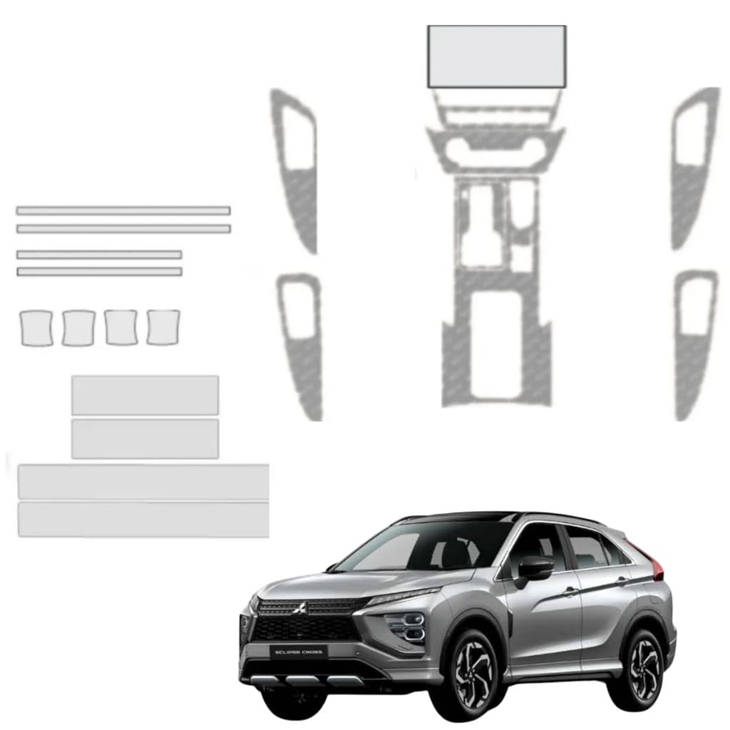 Pelicula proteção PPF antirisco interna+soleira+concha+quina midia 12pol eclipse cross 2026.......