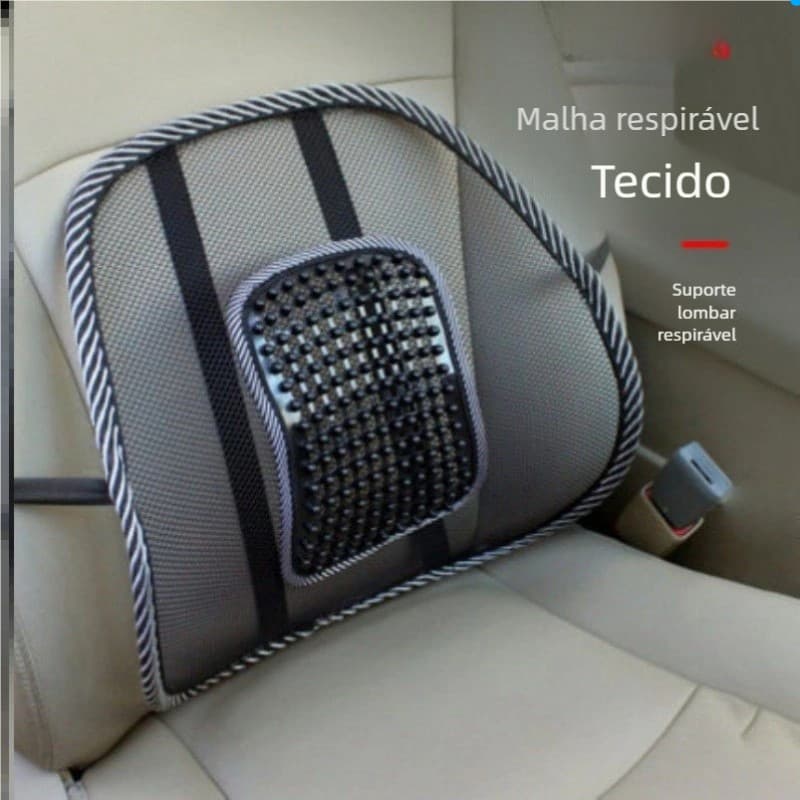 Encosto Lombar Ortopédico Ergonômico Para Carro E Cadeira Com Telha Respirável Anti-Suor Escritório Corretor Postural