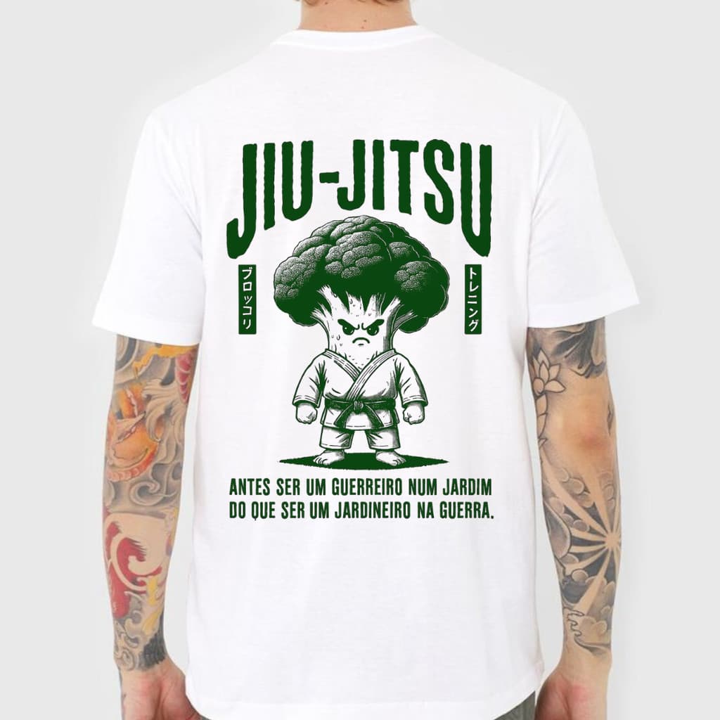CAMISETA 100% ALGODÃO UNISSEX JIU JITSU BRASIL FAIXAS GRADUAÇÃO