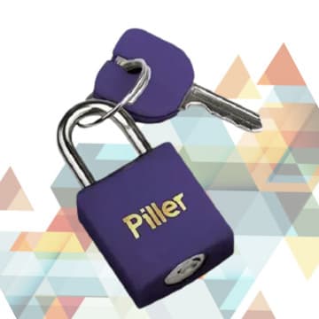 CADEADO PILLER COLOR 20MM - COLOR20 ROXO