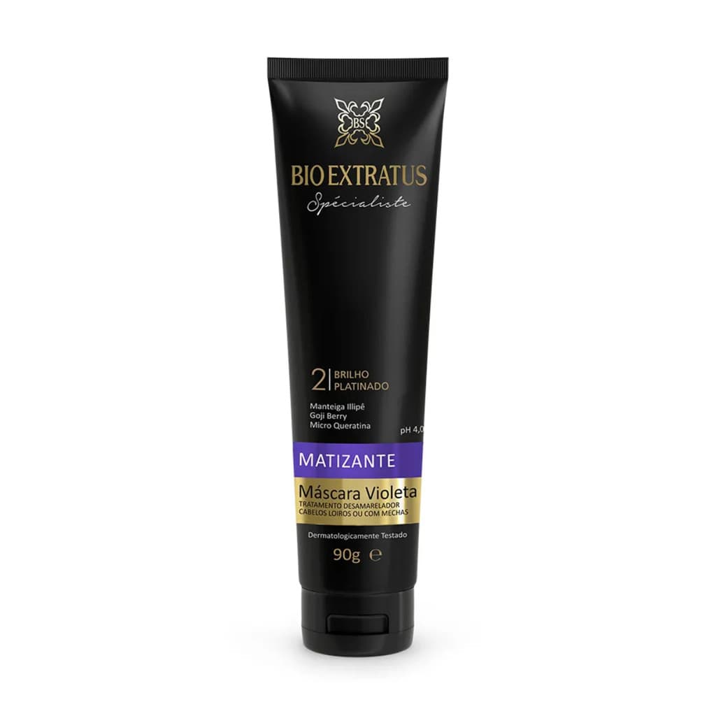 Máscara Spécialiste Bio Extratus Matizante Violeta 90g - Desamarelador Para Cabelos Loiros