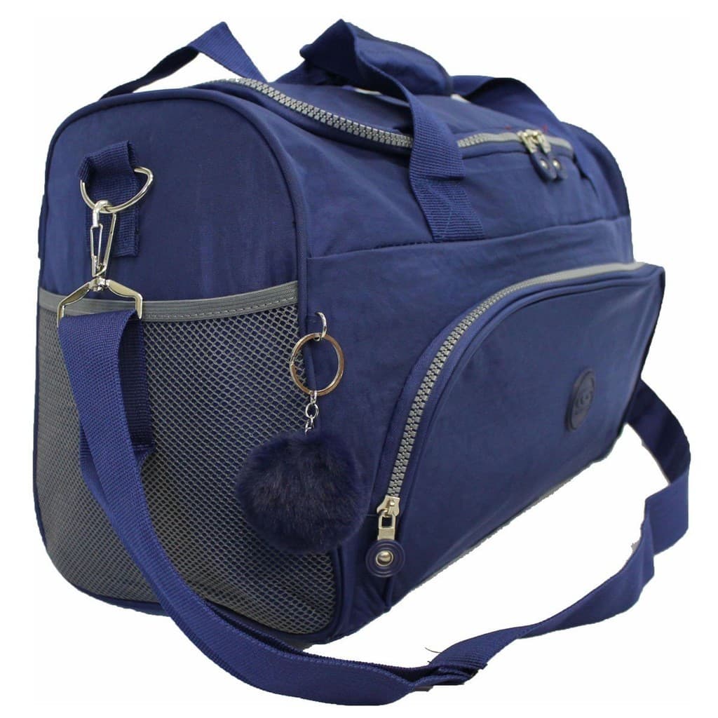 Bolsa De Viagem Em Amassadinho Com Pompom Skeet Cruzeiro