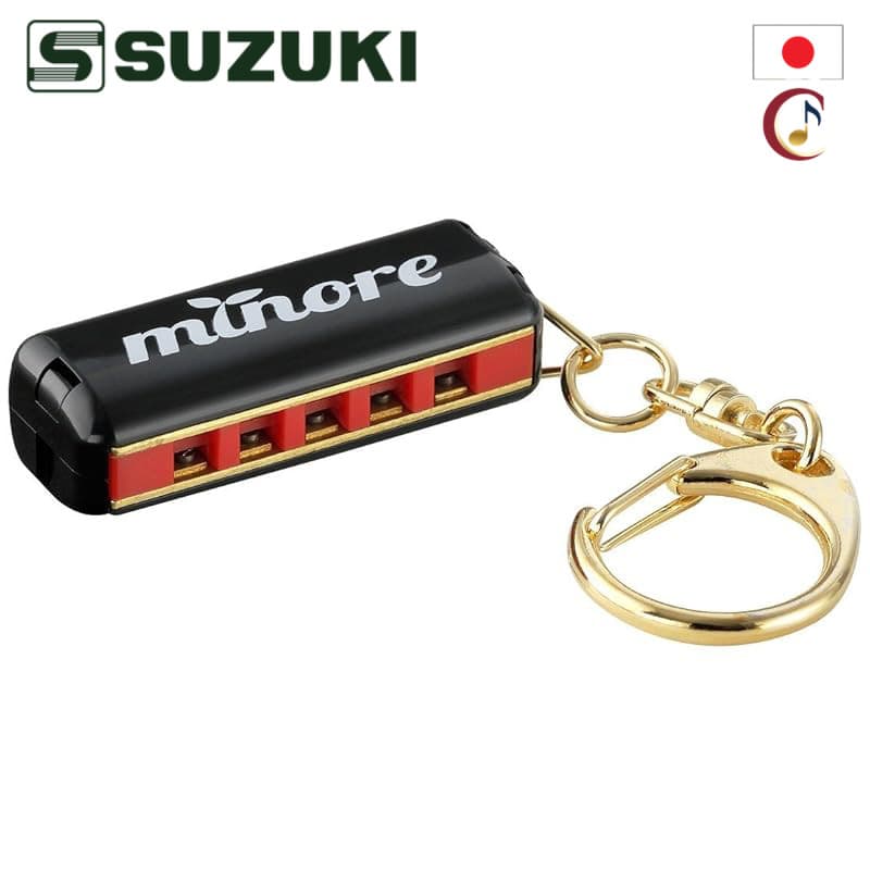 SUZUKI “Minore” Mini Harmonica, 5-Hole 10-Note, MHK-5 Series (B/W/R)/From Japan