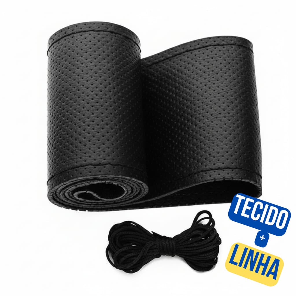 Capa Para Volante Costurada Tamanho Universal Visual Premium Proteção, Conforto ao Dirigir Qualidade