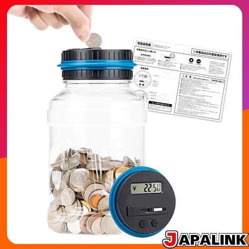 Cofrinho Digital Zenith Neutro com Contador [Instruções em Japonês Fáceis de Entender Inclusas] Função de Cálculo e Con