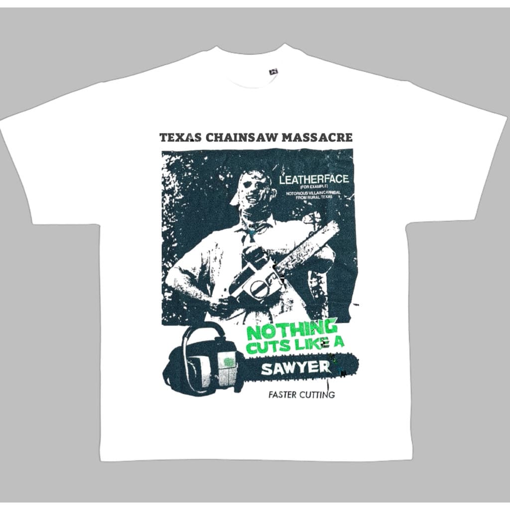Cult Movies Camiseta Unissex Terror Texas Chainsaw Massacre Retrô Estilosa Divertida Casual