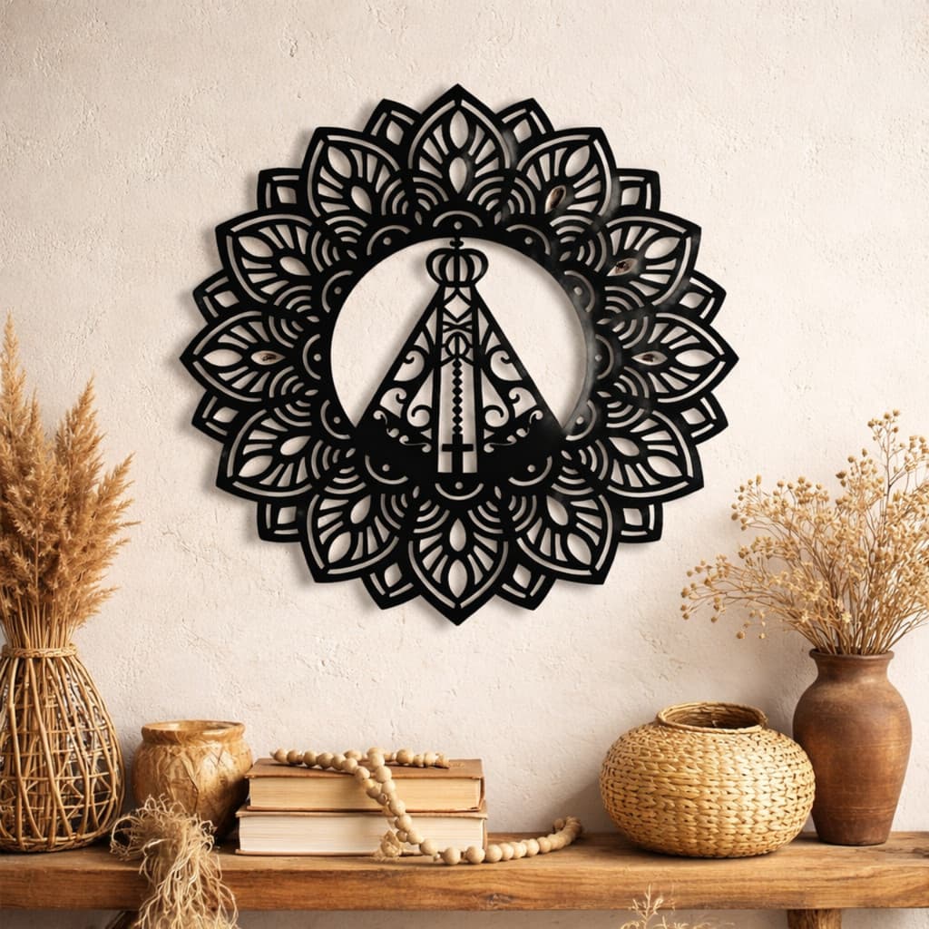 Mandala Decorativa Nossa Senhora Aparecida - MDF