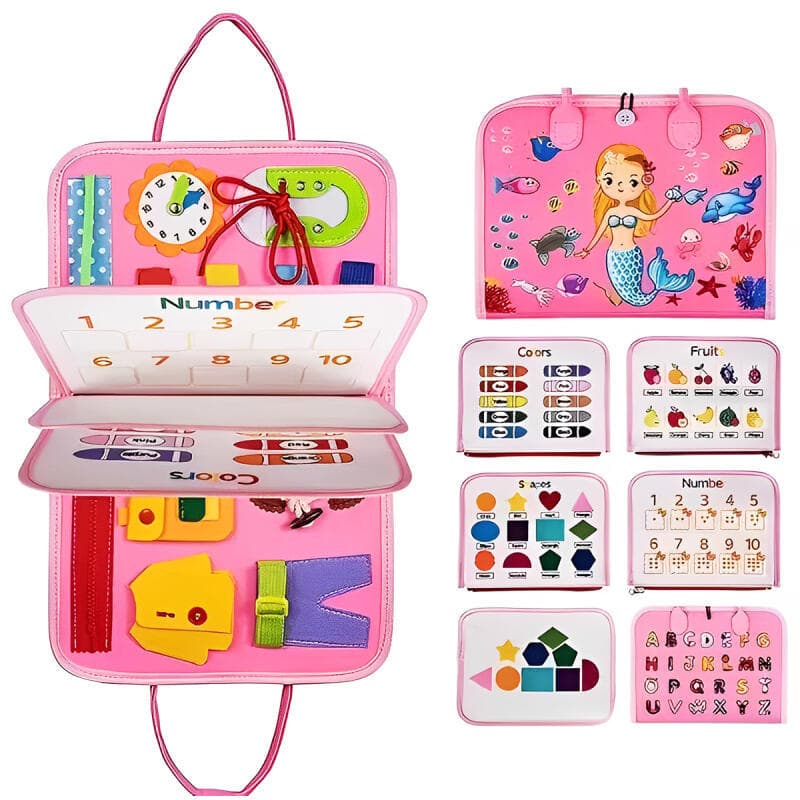 Maleta Brinquedo Educativo Infantil com Números, Cores