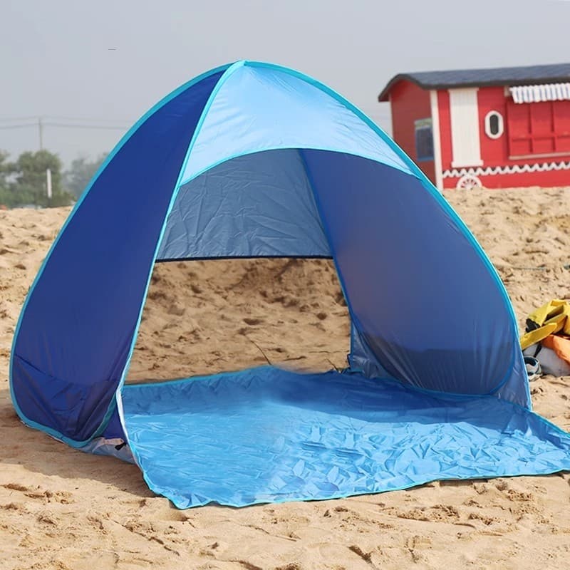 Tenda infantil ao ar livre à beira-mar praia pára-sol totalmente automático abertura rápida acampamento piquenique acamp