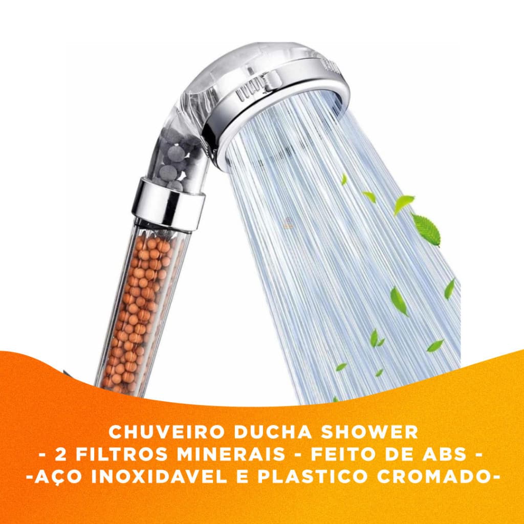 Chuveiro Ducha Shower Com Dois Filtros Para Lavatório Barbearia Salão top