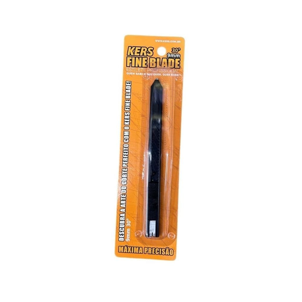 ESTILETE PROFISSIONAL FINE BLADE 9MM 30 PARA CORTE DE PELICULAS E PPF KERS