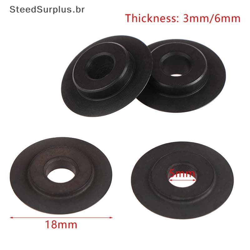 SS 5Pcs Rolamento Lâmina De Corte De Aço Tubo Cortador De Para Cobre Inoxidável Lâminas De Roda Circular BR