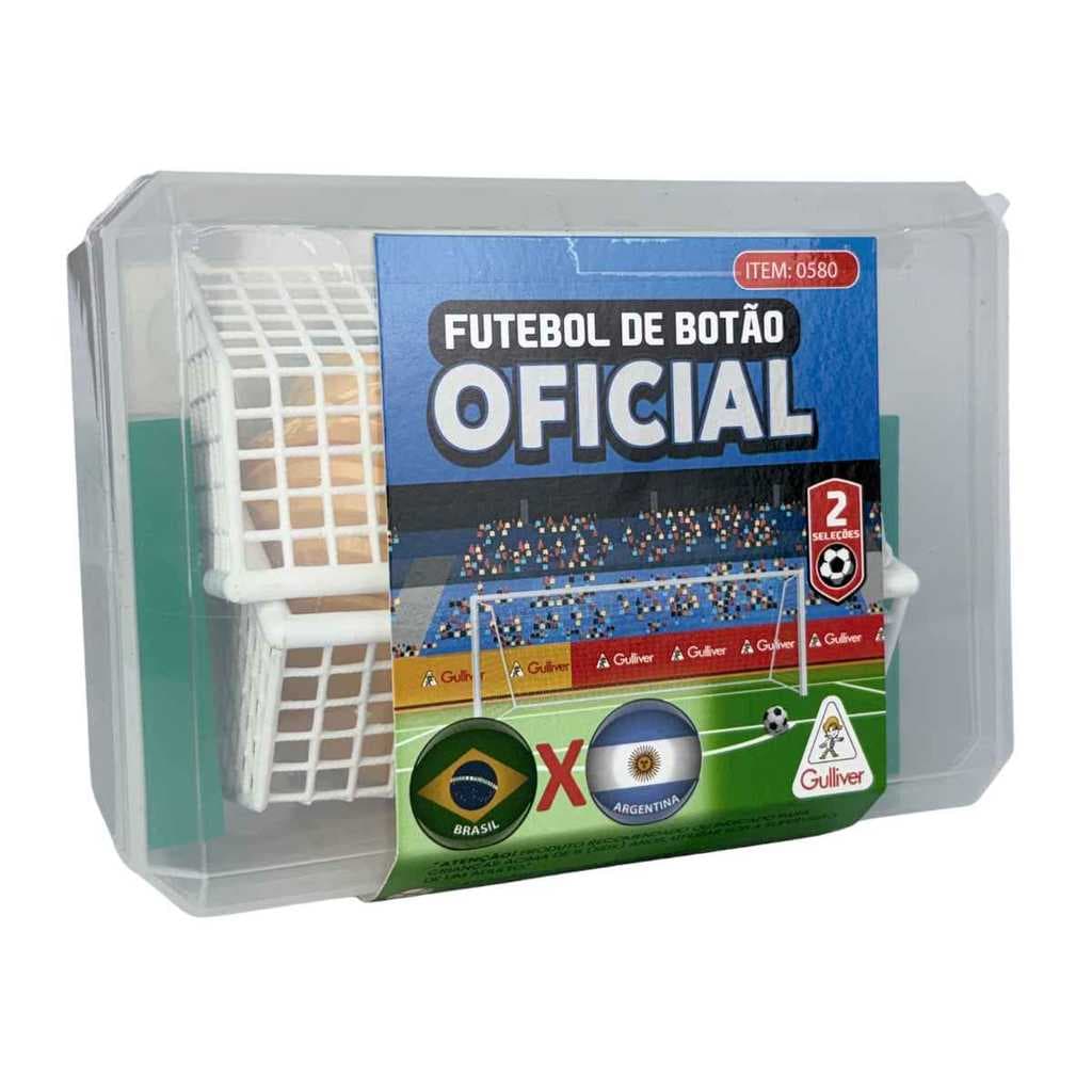Futebol De Botão Oficial 2 Seleções Brasil X Argentina Times Copa Gulliver Brinquedos